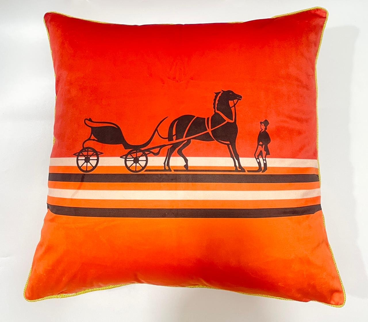 Velvet cushion from Hermes 