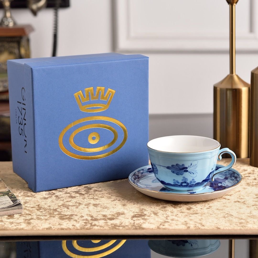 Ginori Single tea cup Dark Pink