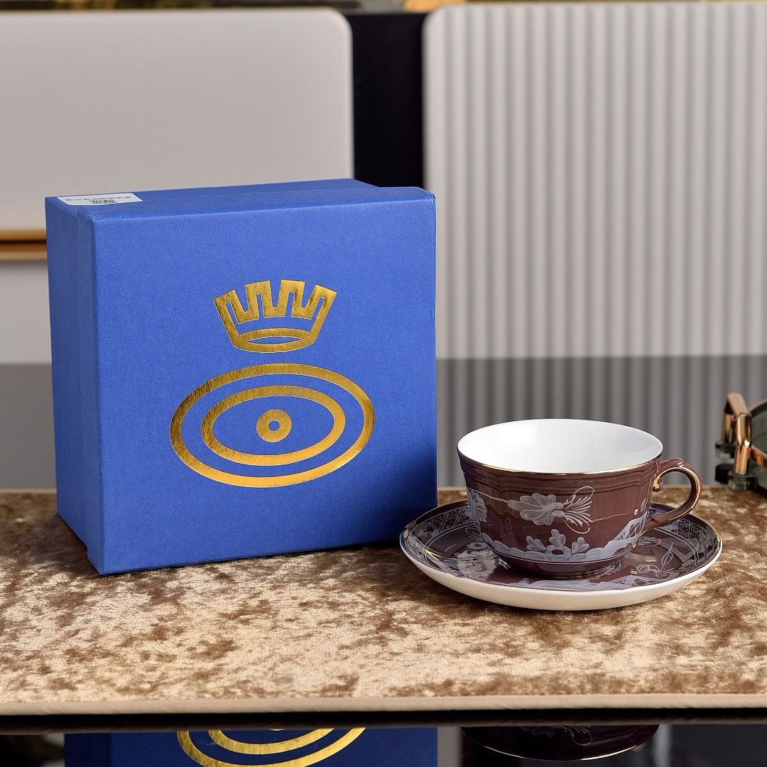 Ginori Single tea cup Dark Pink