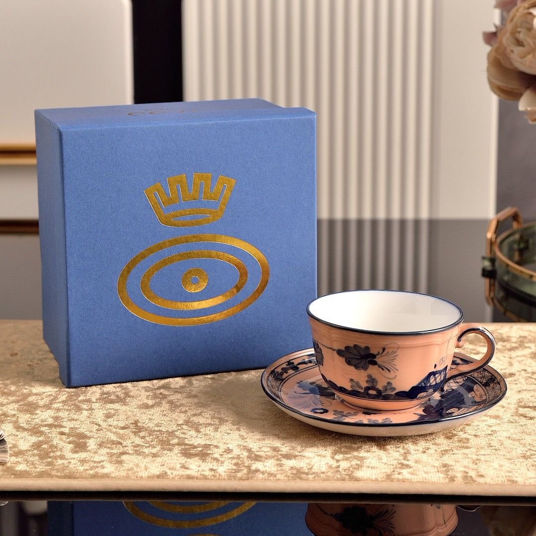 Ginori Single tea cup Dark Pink