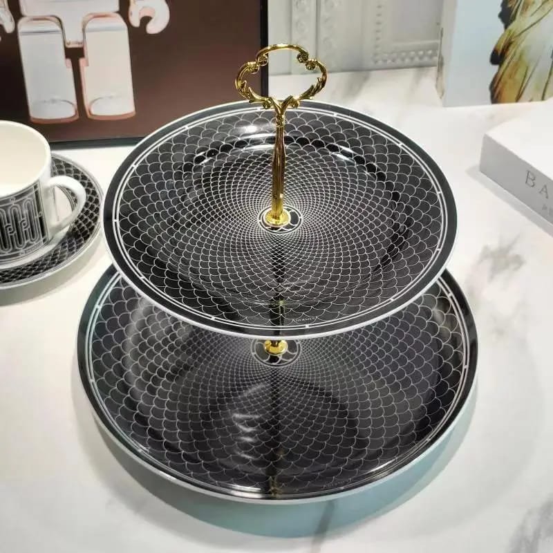 Hermes Cake stand of two tires