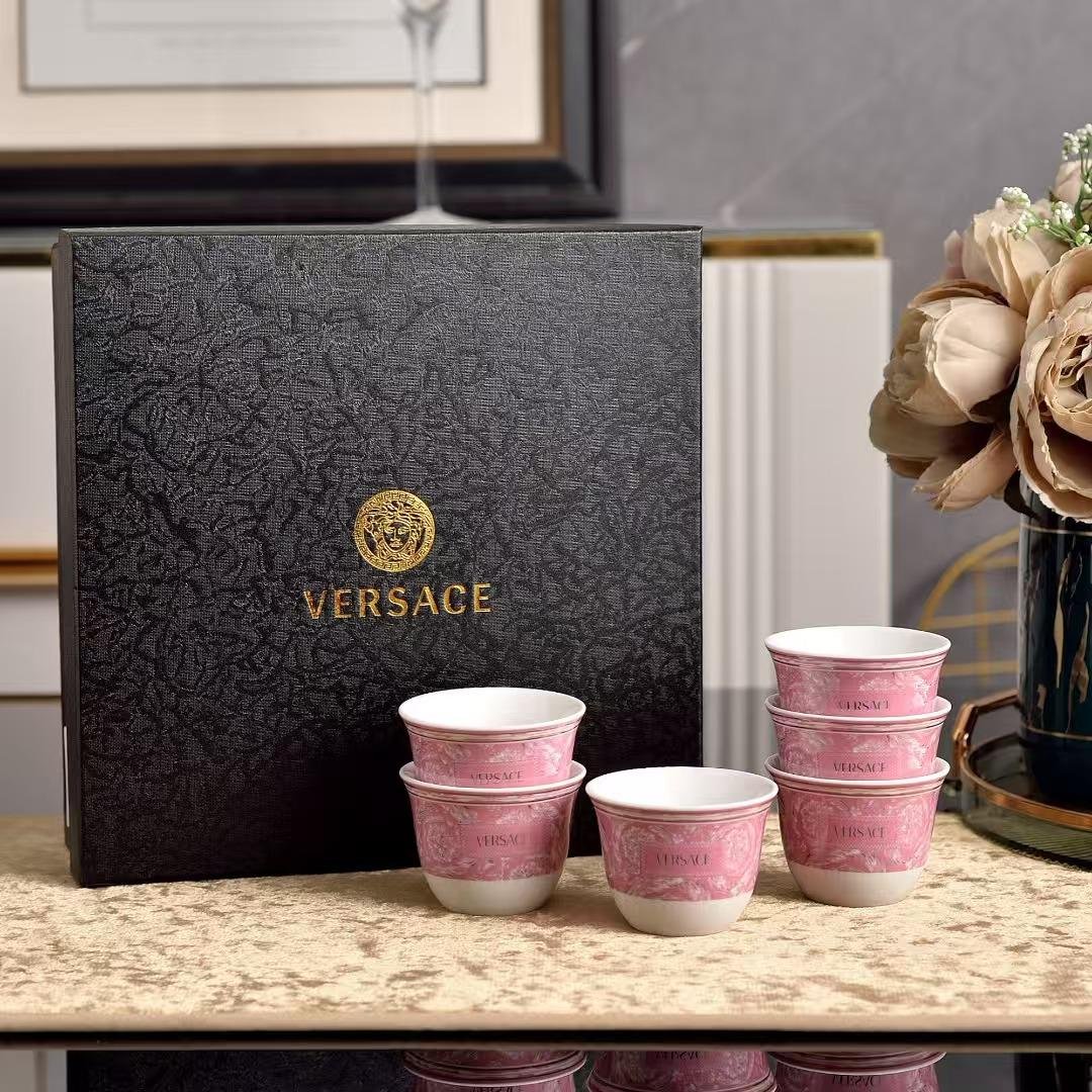 Versace Arabic coffee set of six cups