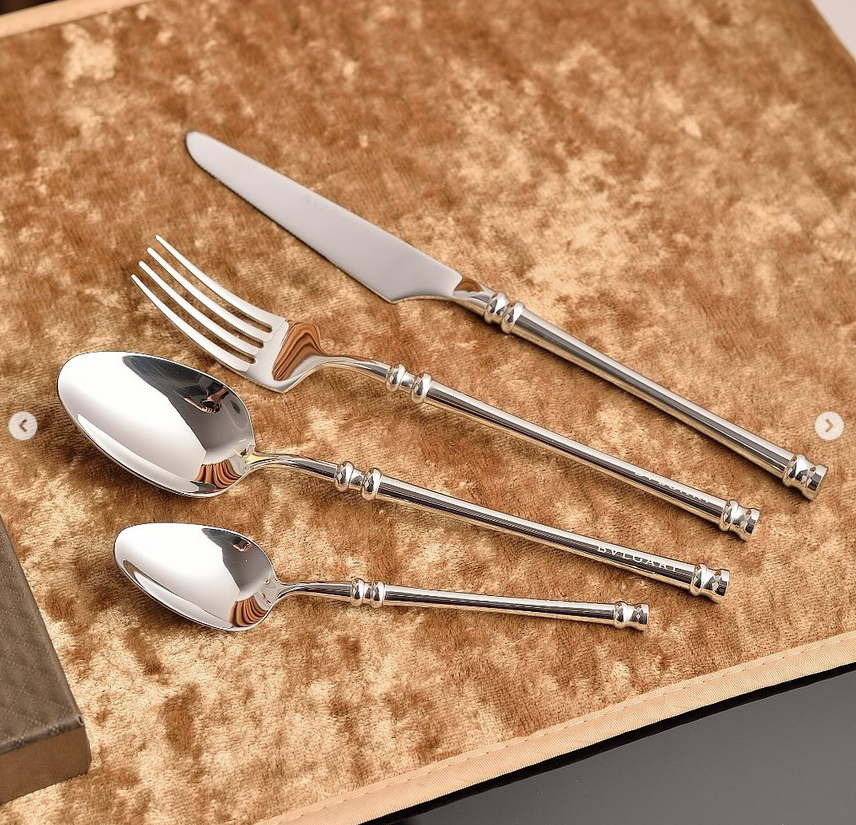 cutlery set for one person, Gold or Silver color
