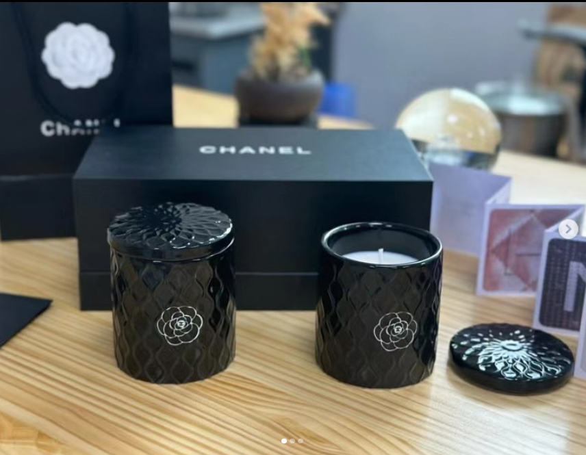 Chanel scented candle set gift box