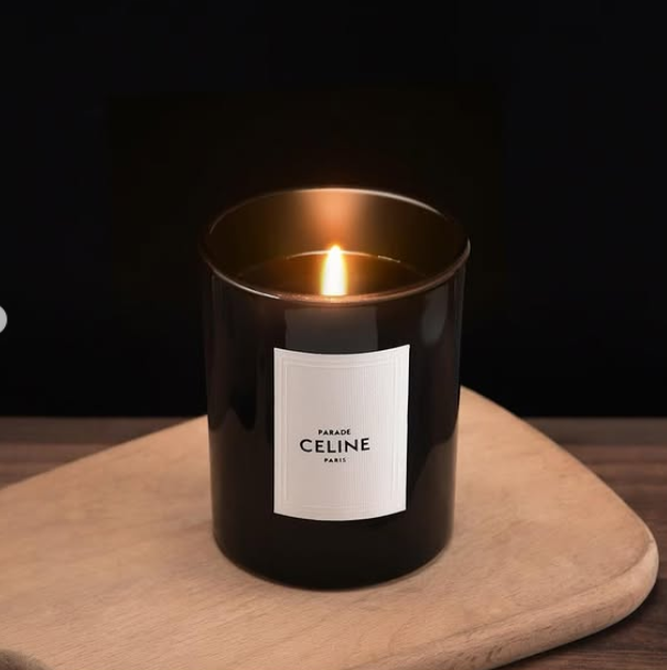 black glass CELINE perfumed candle from the Haute Parfumerie collection.